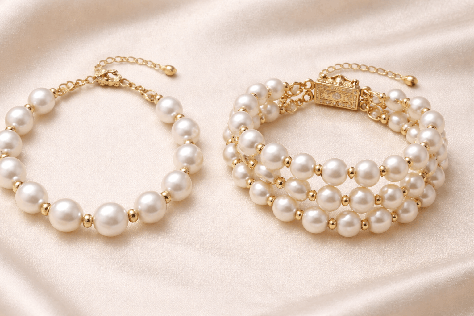 pearlsonly-blog-106-image-6-pearl - Μία σειρά vs. Πολλές σειρές – βραχιόλια χρυσού με μαργαριτάρια - Κοσμήματα Μαργαριταριών - pearlsonly