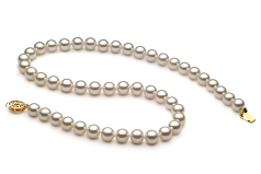 7.5-8mm Ιαπωνικό Akoya Κολιέ in Λευκό